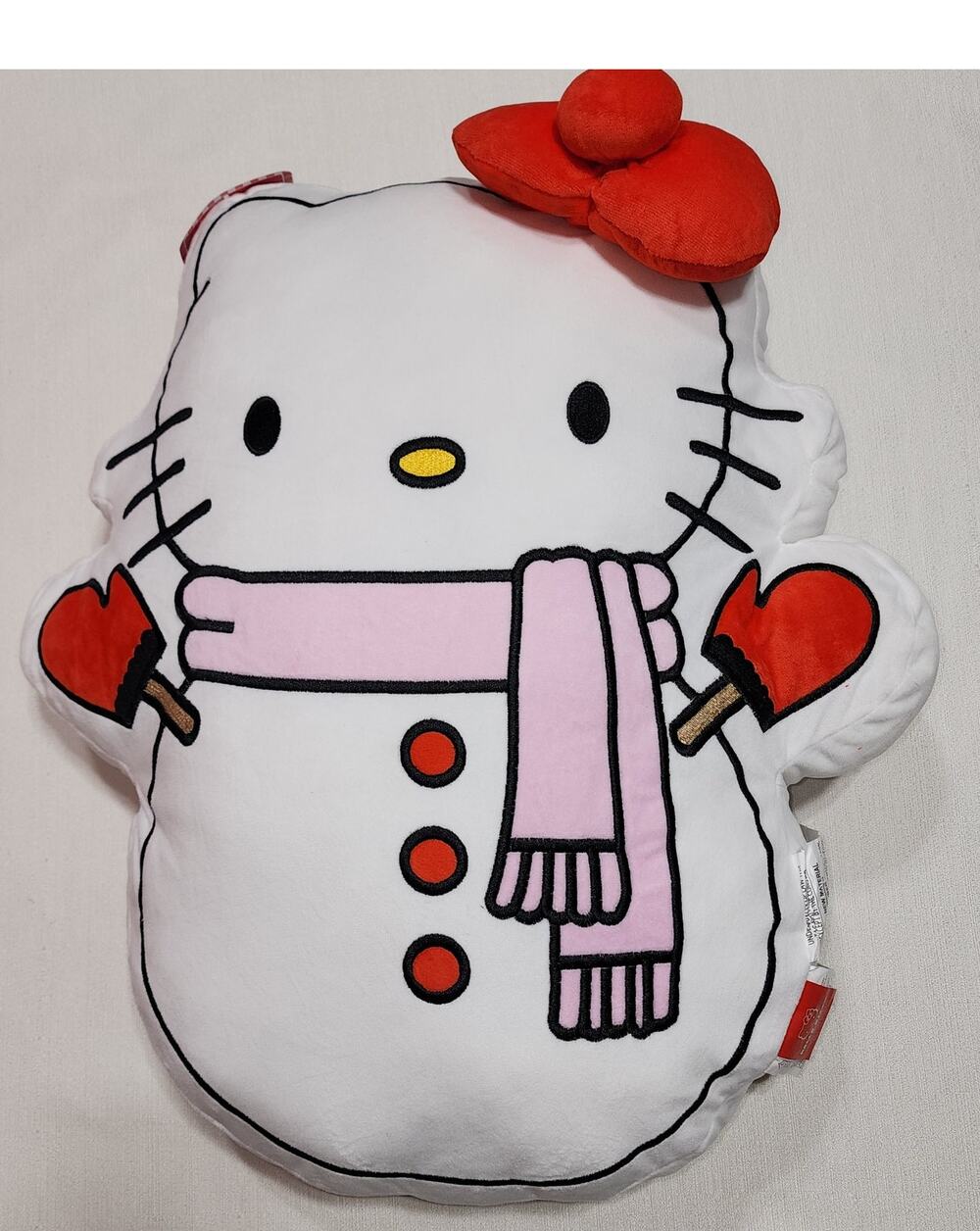 Hello Kitty snowman pillow 18''